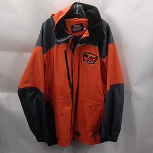Vortex Men's Performance Jacket in Orange and Black